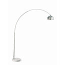  Coaster Furniture Krester 901199 85-inch Dome Shade Metal Arc Floor Lamp - Chrome IMAGE 1