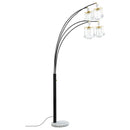  Coaster Furniture Maisel 1771N 91-inch Hanging Crystal Arc Tree Floor Lamp - Black IMAGE 6