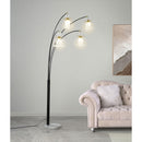  Coaster Furniture Maisel 1771N 91-inch Hanging Crystal Arc Tree Floor Lamp - Black IMAGE 7