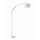  Coaster Furniture Moniz 901490 81-inch Drum Shade Arc Adjustable Floor Lamp - Chrome IMAGE 1