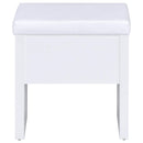  Coaster Furniture Harvey 300290 Vanity Set with Lift-Top Stool - White IMAGE 10