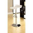  Coaster Furniture Bidwell 120391 Upholstered Adjustable Bar Stool - White (Set of 2) IMAGE 2