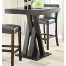  Coaster Furniture Freda 100520 Square 36-inch Pub Height Bistro Bar Table - Cappuccino IMAGE 2