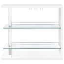  Coaster Furniture Prescott 100167 Rectangular Home Bar Table - White High Gloss IMAGE 3
