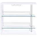  Coaster Furniture Prescott 100167 Rectangular Home Bar Table - White High Gloss IMAGE 5