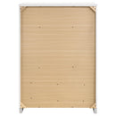  Coaster Furniture Felicity 203505 5-Drawer Bedroom Chest - White High Gloss IMAGE 6