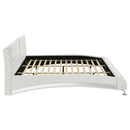  Coaster Furniture Jeremaine 300345KE Upholstered Eastern King Sleigh Bed - White IMAGE 5