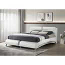  Coaster Furniture Jeremaine 300345KE Upholstered Eastern King Sleigh Bed - White IMAGE 8