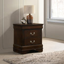  Coaster Furniture Louis Philippe 202412 2-Drawer Nightstand - Cappuccino IMAGE 9