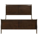  Coaster Furniture Louis Philippe 202411Q Wood Queen Sleigh Bed - Cappuccino IMAGE 3
