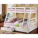 Furniture of America California CM-BK588WH Bunk Bed IMAGE 3