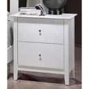  Crown Mark Lawson 2-Drawer Nightstand Lawson White Nightstand B7500-2 IMAGE 1