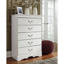  Signature Design by Ashley Anarasia B129B12 5 pc Queen Sleigh Bedroom Set IMAGE 3