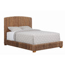  Size_King -- Coaster Furniture Laughton 300501KE Banana Leaf Eastern King Panel Bed - Amber IMAGE 1