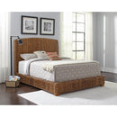  Size_King -- Coaster Furniture Laughton 300501KE Banana Leaf Eastern King Panel Bed - Amber IMAGE 2