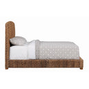  Size_King -- Coaster Furniture Laughton 300501KE Banana Leaf Eastern King Panel Bed - Amber IMAGE 4