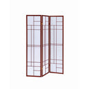  Coaster Furniture Katerina 900110 3-Panel Room Divider Folding Shoji Screen - Cherry IMAGE 1