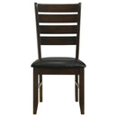  Coaster Furniture Dalila 102722 Wood Dining Side Chair - Cappuccino (Set of 2) IMAGE 2