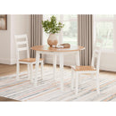 Signature Design by Ashley Gesthaven D398D4 3 pc Dining Set IMAGE 1