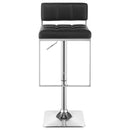  Coaster Furniture Alameda 100194 Adjustable Bar Stool - Chrome and Black IMAGE 3
