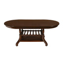  New Classic Furniture Oval Bixby Dining Table with Pedestal Base D2541-10 IMAGE 1