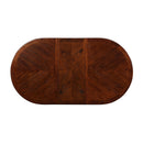  New Classic Furniture Oval Bixby Dining Table with Pedestal Base D2541-10 IMAGE 3