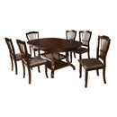  New Classic Furniture Oval Bixby Dining Table with Pedestal Base D2541-10 IMAGE 4