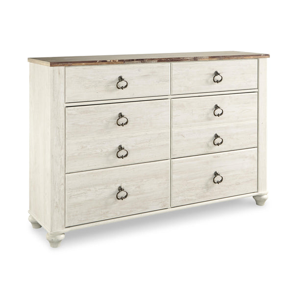 Signature Design by Ashley Willowton 6-Drawer Dresser B267-31 IMAGE 1