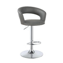  Coaster Furniture Barraza 120397 29" Adjustable Height Bar Stool - Grey and Chrome IMAGE 1