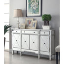  Coaster Furniture Aconitum 102595 4-door Mirrored Storage Accent Cabinet - Silver IMAGE 2