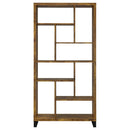  Coaster Furniture Delwin 801236 71-inch 6-shelf Bookshelf - Rustic Nutmeg IMAGE 2