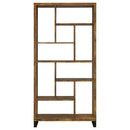  Coaster Furniture Delwin 801236 71-inch 6-shelf Bookshelf - Rustic Nutmeg IMAGE 5