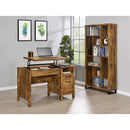  Coaster Furniture Delwin 801236 71-inch 6-shelf Bookshelf - Rustic Nutmeg IMAGE 9