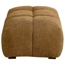  Coaster Furniture Camacho 503984 Rectangular Upholstered Tufted Ottoman - Amber IMAGE 4