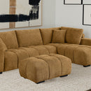  Coaster Furniture Camacho 503984 Rectangular Upholstered Tufted Ottoman - Amber IMAGE 5
