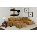  Coaster Furniture Camacho 503984 Rectangular Upholstered Tufted Ottoman - Amber IMAGE 6