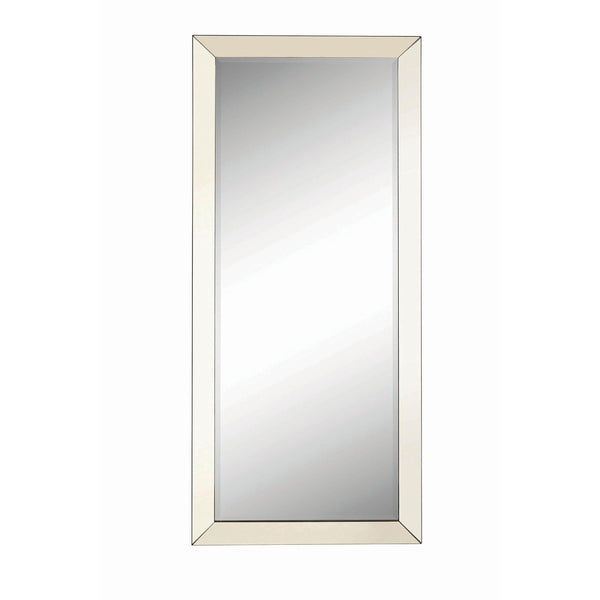  Coaster Furniture Barnett 901813 30 x 70 Inch Full Length Floor or Wall Mirror - Silver IMAGE 1