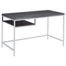  Coaster Furniture Kravitz 801271 47-inch 1-shelf Writing Desk - Weathered Grey IMAGE 1