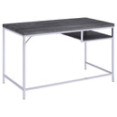 Coaster Furniture Kravitz 801271 47-inch 1-shelf Writing Desk - Weathered Grey IMAGE 4