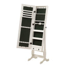  Coaster Furniture Batista 901804 Cheval Mirror with Jewelry Storage - White IMAGE 1