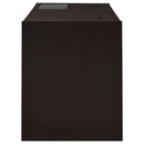  Coaster Furniture Halston 800702 47-inch 2-Drawer Office Desk with Cabinet - Cappuccino IMAGE 3