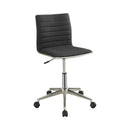 Coaster Furniture Chryses 800725 Upholstered Adjustable Home Office Desk Chair - Black IMAGE 1
