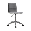  Coaster Furniture Chryses 800727 Upholstered Adjustable Home Office Desk Chair - Grey IMAGE 1