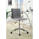  Coaster Furniture Chryses 800727 Upholstered Adjustable Home Office Desk Chair - Grey IMAGE 2