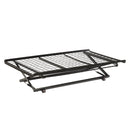  Coaster Furniture Eden 1137 Metal Twin Pop Up Trundle Bed - Black IMAGE 2