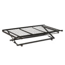  Coaster Furniture Eden 1137 Metal Twin Pop Up Trundle Bed - Black IMAGE 3