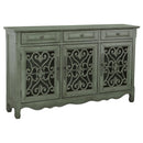  Coaster Furniture Madeline 950357 3-Drawer Scrollwork Accent Cabinet - Antique Green IMAGE 1