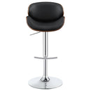 Coaster Furniture Harris 130504 Adjustable Bar Stool - Black and Chrome IMAGE 2