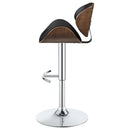  Coaster Furniture Harris 130504 Adjustable Bar Stool - Black and Chrome IMAGE 4
