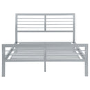  Coaster Furniture Cooper 300201F Metal Full Open Frame Bed - Silver IMAGE 2